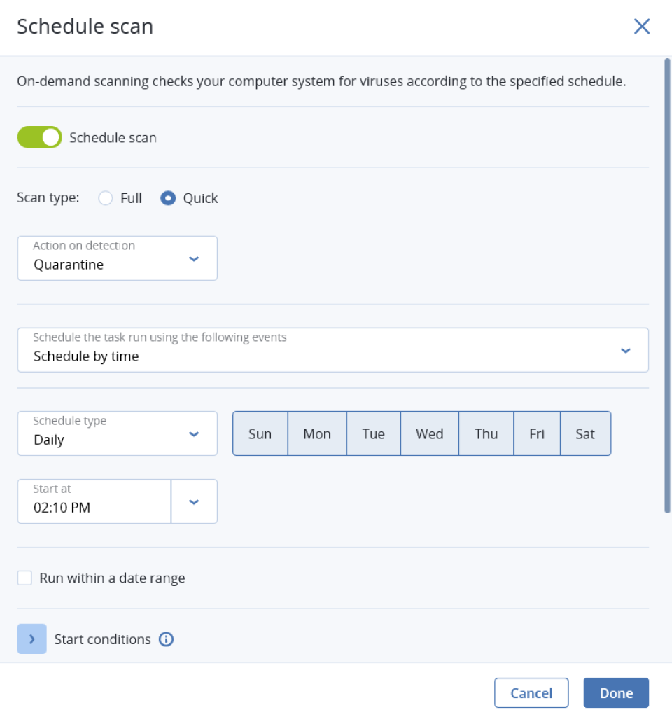 screenshot of Acronis Cyber Protect